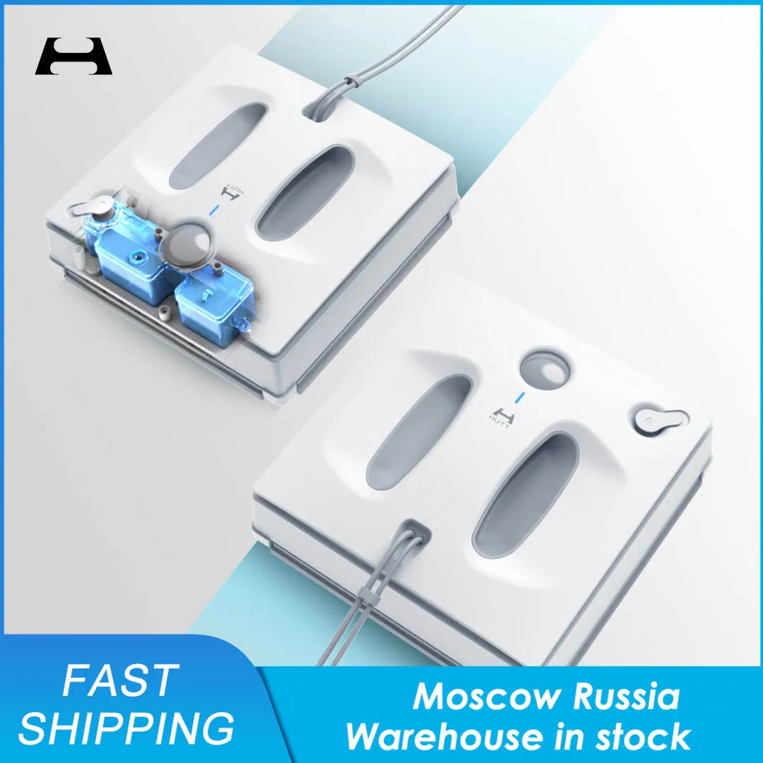Hutt Smart Variable Frequency Window Cleaner Robot W66 150ml Automatic Water Spray Voice Broadcast 2600Pa Suction Route plan | Электроника