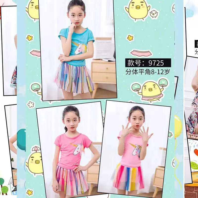 Split Type Vest-Children Little Girl Bathing Suit Big Kid Bathing Suit (8-13-Year-Old) KID'S Swimwear 9725
Split Type Vest-Children Little Girl Bathing Suit Big Kid Bathing Suit (8-13-Year-Old) KID'S Swimwear 9725