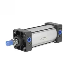 צילינדר 63mm נשא 100mm שבץ Screwed פיסטון רוד פניאומטיים אוויר צילינדר כפול פעולה(China)