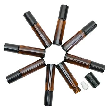 3pc 10ml Leakproof Roller Ball Essential Oil Bottle Thick Brown Glass Refillable Roll on Perfume Bottle Empty Cosmetic Container
3pc 10ml Leakproof Roller Ball Essential Oil Bottle Thick Brown Glass Refillable Roll on Perfume Bottle Empty Cosmetic Container