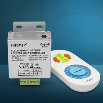 2.4G MiBoxer FUT040 FUT041 FUT042 DC12-24V 433MHz CCT DIM RGB LED Strip Controller with RF Remote Max10A for 5050 3528 LED Strip
2.4G MiBoxer FUT040 FUT041 FUT042 DC12-24V 433MHz CCT DIM RGB LED Strip Controller with RF Remote Max10A for 5050 3528 LED Strip