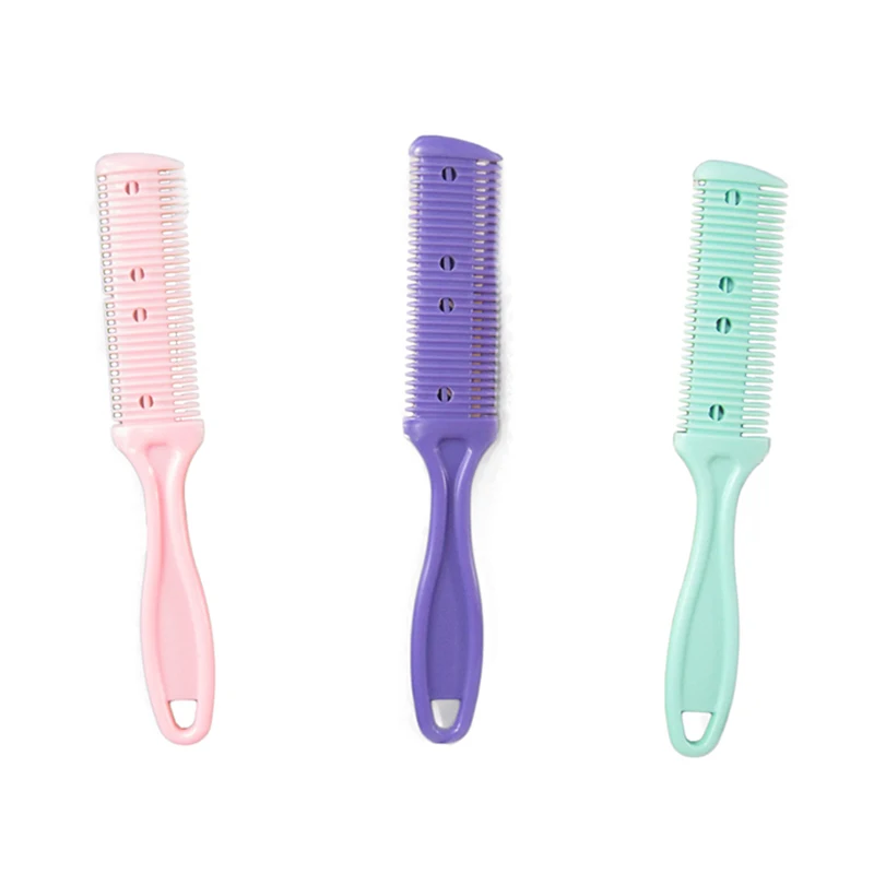 1pcs 3 Colors Hair Razor Comb Handle Hair Razor Cutting Thinning Comb Home DIY Trimmer inside with Blades Hair Brush
1pcs 3 Colors Hair Razor Comb Handle Hair Razor Cutting Thinning Comb Home DIY Trimmer inside with Blades Hair Brush