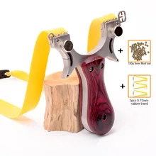 הקלע בליסטרא ציד באיכות גבוהה נירוסטה עם גומייה + בוץ כדור חיצוני ירי משחק קלע Shot סט(China)