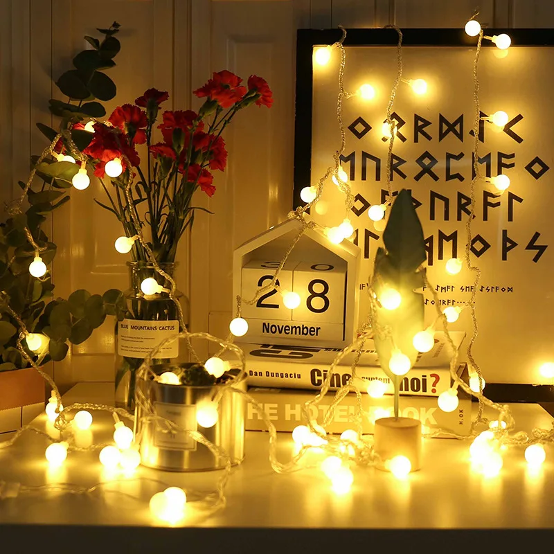 Led Round Lamp String Christmas Lights Flashing Amazon Dragon Ball Battery Box Wedding Festival Decorative New Year's Decor
Led Round Lamp String Christmas Lights Flashing Amazon Dragon Ball Battery Box Wedding Festival Decorative New Year's Decor