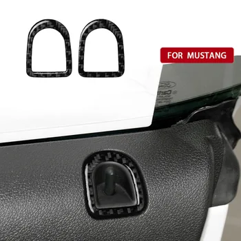 2pcs Car Styling Door Lock Carbon Fiber Decoration Stickers Pin Button Knob Frame Cover Trim For Ford Mustang 2009-2013 
2pcs Car Styling Door Lock Carbon Fiber Decoration Stickers Pin Button Knob Frame Cover Trim For Ford Mustang 2009-2013