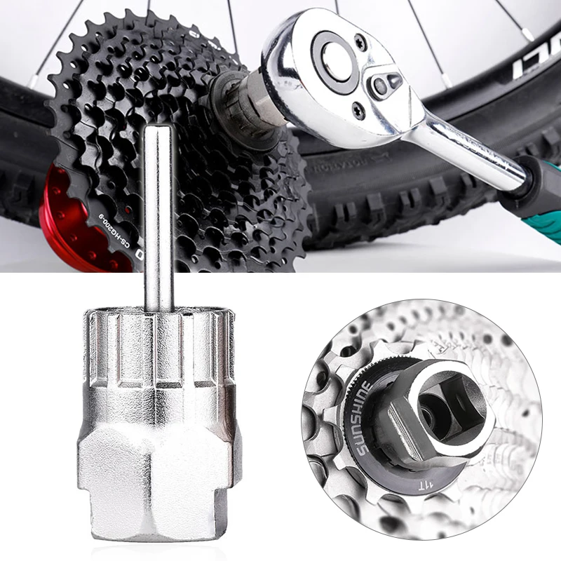 Road Mountain Bike Flywheel Cassette Remover MTB Bicycle Socket Wrench Cycling Repair Tool Maintenance Stainless Steel
Road Mountain Bike Flywheel Cassette Remover MTB Bicycle Socket Wrench Cycling Repair Tool Maintenance Stainless Steel