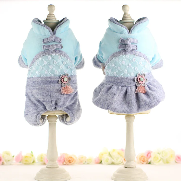 Two Feet Dresses with Four Feet Pet Dog Clothing Lace Design Embroidered Super Warm Clothing Two Styles for Choice Dog Clothes
Two Feet Dresses with Four Feet Pet Dog Clothing Lace Design Embroidered Super Warm Clothing Two Styles for Choice Dog Clothes