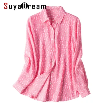 SuyaDream Women Printed Silk Blouse 100%Real Silk Long Sleeved Turn Down Collar Blouses 2020 Spring Shirt
SuyaDream Women Printed Silk Blouse 100%Real Silk Long Sleeved Turn Down Collar Blouses 2020 Spring Shirt