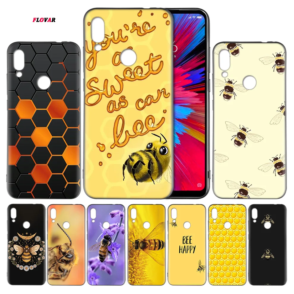 

Golden Honeycomb Honey Bee Phone Case For Xiaomi Mi Redmi Note 7 6 8 9 K20 9T Pro A3 A2 Lite F1 CC9 CC9e 6A 7A 7S Shell Cover Co
