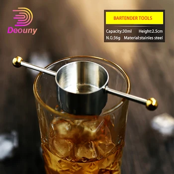 DEOUNY Double Bead Measuring Cocktail Jigger Cup 304 Stainless Steel 1OZ Whiskey Alcohol Dispenser Bar Bartender Tools Pourer 
DEOUNY Double Bead Measuring Cocktail Jigger Cup 304 Stainless Steel 1OZ Whiskey Alcohol Dispenser Bar Bartender Tools Pourer