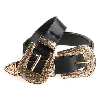 Women Lady Fashion Adjustable Punk Metalic Waistband Waist Belt Double Buckle 40JF
Women Lady Fashion Adjustable Punk Metalic Waistband Waist Belt Double Buckle 40JF