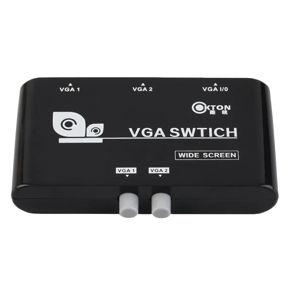 Portable 2 In 1 Out VGA/SVGA Manual Sharing Selector Switch Switcher Box Light Black VGA Switch For LCD PC Notebook
Portable 2 In 1 Out VGA/SVGA Manual Sharing Selector Switch Switcher Box Light Black VGA Switch For LCD PC Notebook