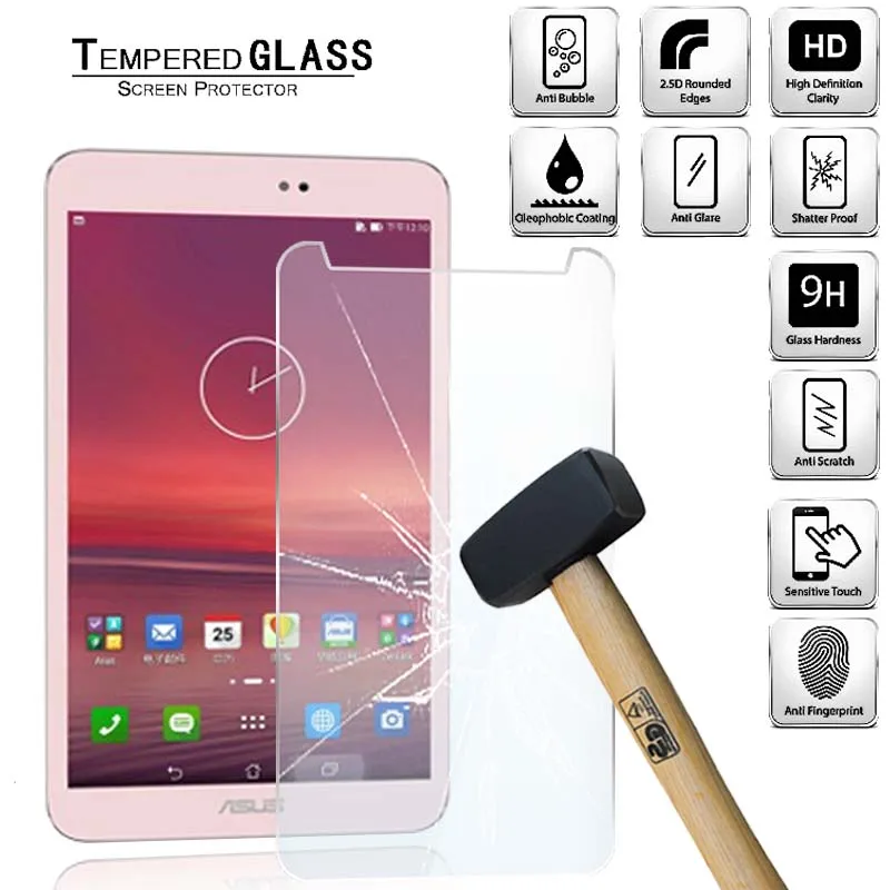 Tablet Tempered Glass Screen Protector Cover for Asus Memo Pad 8 ME581C ME581CL Full coverage anti-Fingerprint tempered film
Tablet Tempered Glass Screen Protector Cover for Asus Memo Pad 8 ME581C ME581CL Full coverage anti-Fingerprint tempered film