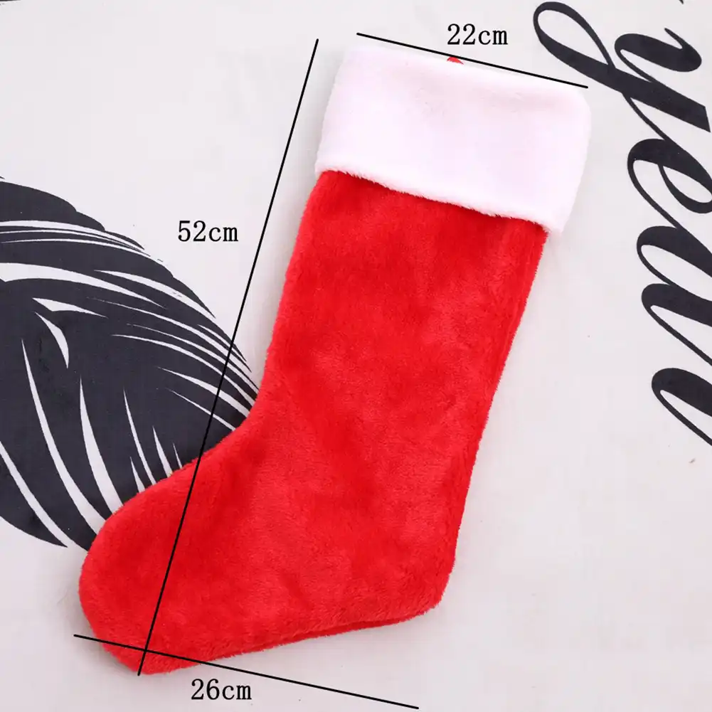 santa christmas stocking candies biscuits gift bag pouch xmas