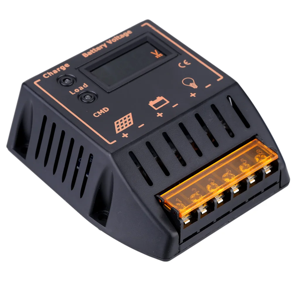 10A 12V/24V PWM Solar Charge Controller LCD Display Auto Regulator Solar Panel Battery System Overcharge Protection
10A 12V/24V PWM Solar Charge Controller LCD Display Auto Regulator Solar Panel Battery System Overcharge Protection