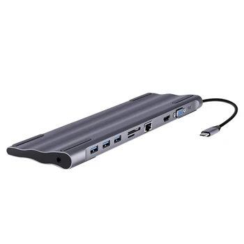 Baolida Usb-C Dock Thunderbolt 3 Adapter 10 in 1 Type C Hub with Hdmi Rj45 Vga Usb3.0 All in One Hub for & C-Type Laptop
Baolida Usb-C Dock Thunderbolt 3 Adapter 10 in 1 Type C Hub with Hdmi Rj45 Vga Usb3.0 All in One Hub for & C-Type Laptop