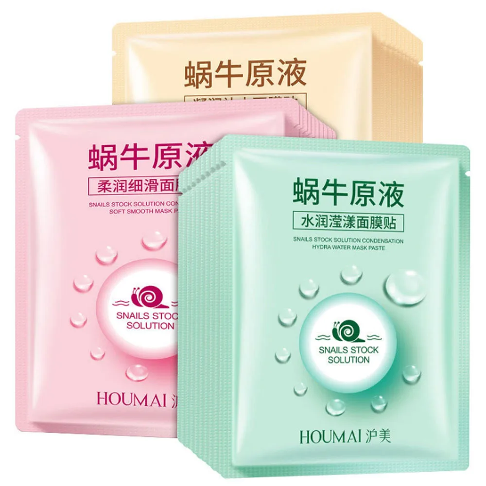 Moisturizing Facial Masks Snail Stock Solution Firming Whitening Face Mask Shrinking Pore Acne Treatment Face Mask Skin Care
Moisturizing Facial Masks Snail Stock Solution Firming Whitening Face Mask Shrinking Pore Acne Treatment Face Mask Skin Care