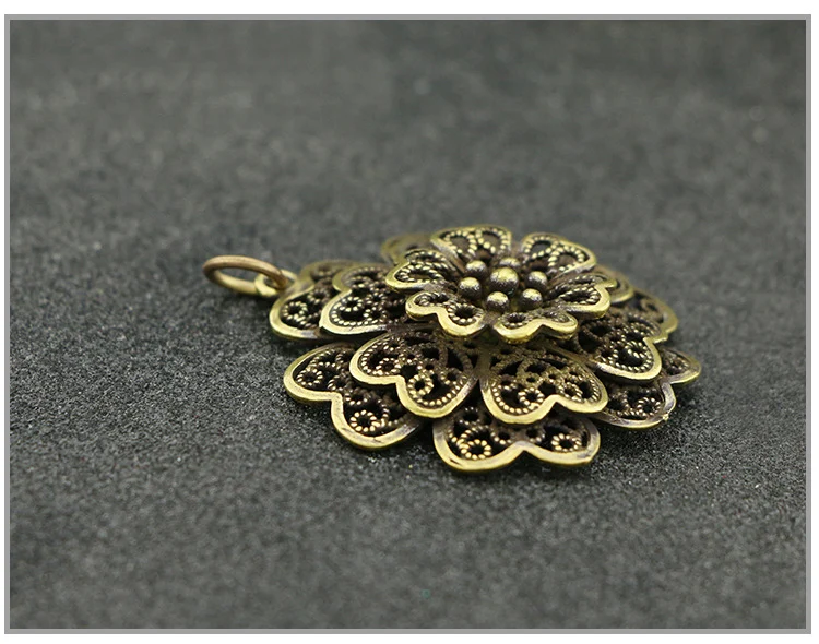 Peony Flower Key Chain Pendants (12)