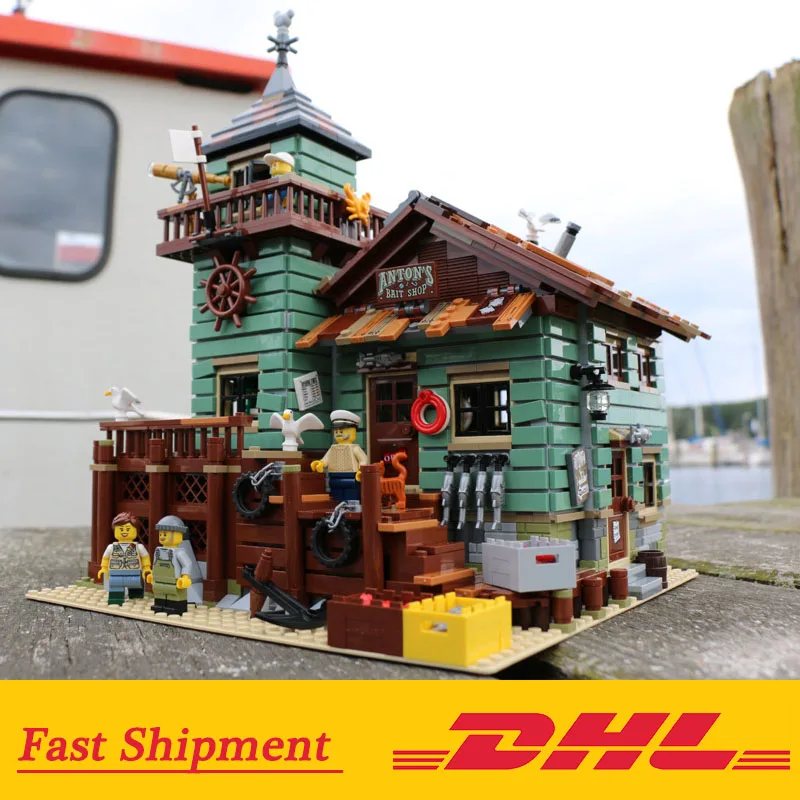 2294Pcs MOC Series 16050 Old Fishing Store Set Compatible With Legoings house Building Blocks Bricks Educational Kids Toy
2294Pcs MOC Series 16050 Old Fishing Store Set Compatible With Legoings house Building Blocks Bricks Educational Kids Toy