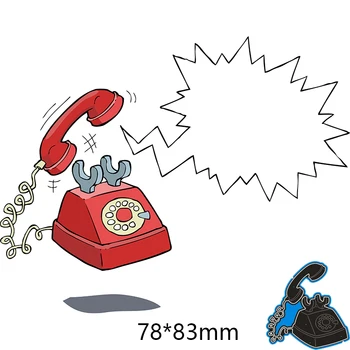78*83mm landline telephone new Metal Cutting Dies for card DIY Scrapbooking stencil Paper Craft Album template Dies
78*83mm landline telephone new Metal Cutting Dies for card DIY Scrapbooking stencil Paper Craft Album template Dies