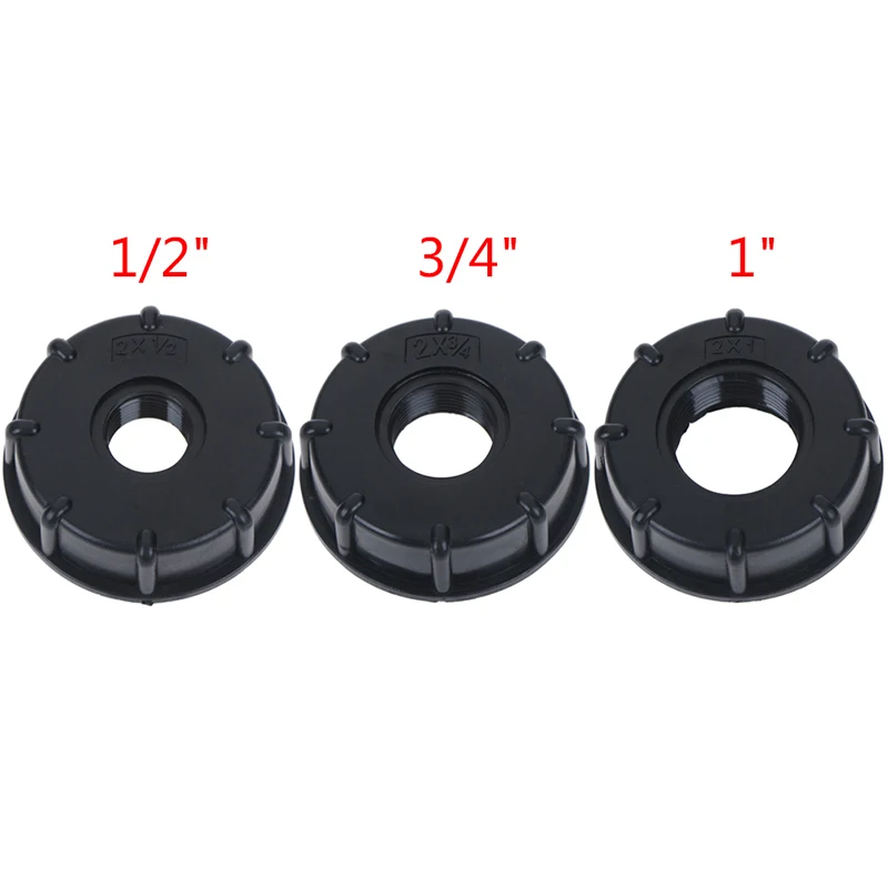 

1/2inch 3/4inch 1inch Black Thread IBC Tank Adapter Tap Connector Replacement Valve Fitting For Home Garden Water Connectors