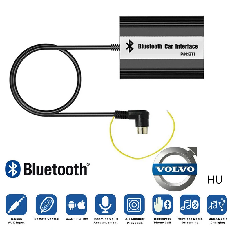LISIDIC A2DP Car MP3 Music Player Bluetooth Adapter for Volvo HU-series C70 S40/60/80 V70 XC70 Interface Car Kit Styling
LISIDIC A2DP Car MP3 Music Player Bluetooth Adapter for Volvo HU-series C70 S40/60/80 V70 XC70 Interface Car Kit Styling