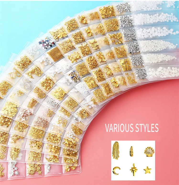 1 bag 6 Patterns Gold Line Nail Studs Nail Parts Decoration Star Circle Moon Nail Art Nail Salon
1 bag 6 Patterns Gold Line Nail Studs Nail Parts Decoration Star Circle Moon Nail Art Nail Salon
