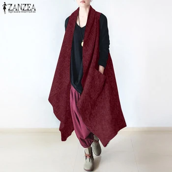 Asymmetrical Coats Women's Sleeveless Jackets 2020 ZANZEA Fashion Casual Mid-Claf Outwear Female Lapel Cardigans Tunic Oversized
Asymmetrical Coats Women's Sleeveless Jackets 2020 ZANZEA Fashion Casual Mid-Claf Outwear Female Lapel Cardigans Tunic Oversized