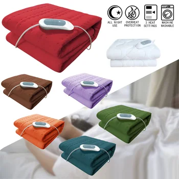 150x75cm Electric Blanket Thicker Heater Washable Heated Mattress High Grade Warm Heater Flannel Blanket Temperature Timing 
150x75cm Electric Blanket Thicker Heater Washable Heated Mattress High Grade Warm Heater Flannel Blanket Temperature Timing