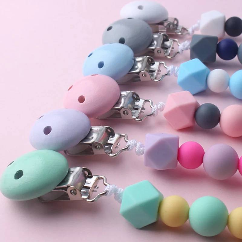 Silicone Pacifier Clip For Baby Kids Mixed Color Star Beads Pacifier Chain Dummy Clips for Infant Child Teether Soother Chain
Silicone Pacifier Clip For Baby Kids Mixed Color Star Beads Pacifier Chain Dummy Clips for Infant Child Teether Soother Chain