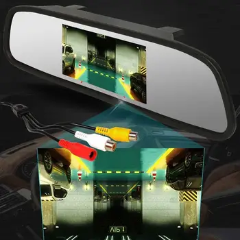 4.3" TFT LCD Color Monitor Car Reverse Rear View Mirror for Backup Camera hot 
4.3" TFT LCD Color Monitor Car Reverse Rear View Mirror for Backup Camera hot