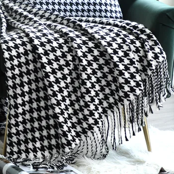Houndstooth Blanket Modern Soft Outfit Decorative Sofa Bed Tail Chair Cover Blanket Plaid Weighted Blanket For Beds
Houndstooth Blanket Modern Soft Outfit Decorative Sofa Bed Tail Chair Cover Blanket Plaid Weighted Blanket For Beds