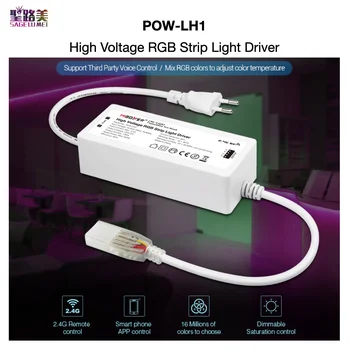 POW-LH1 High Voltage RGB Strip Light Driver Output DC215V Smartphone APP / 2.4G RF / Third Party Voice Control MiBOXER Mi-Light
POW-LH1 High Voltage RGB Strip Light Driver Output DC215V Smartphone APP / 2.4G RF / Third Party Voice Control MiBOXER Mi-Light