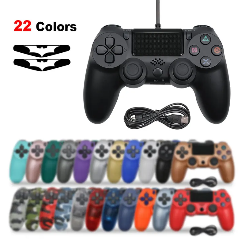 USB Wired Joystick for PS4 Controller Fit For mando ps4 Console For Playstation Dualshock 4 Gamepad For PS3
USB Wired Joystick for PS4 Controller Fit For mando ps4 Console For Playstation Dualshock 4 Gamepad For PS3