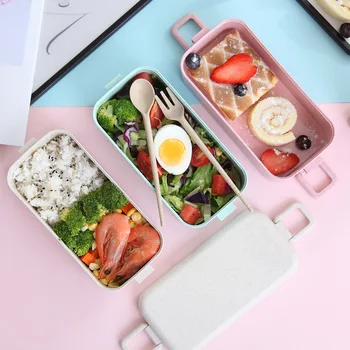 800ml Wheat Straw Japanese Tableware Microwavable Student Multi-layer Sushi Box Double Layer Lunch Box for Food Bento Contaniers
800ml Wheat Straw Japanese Tableware Microwavable Student Multi-layer Sushi Box Double Layer Lunch Box for Food Bento Contaniers