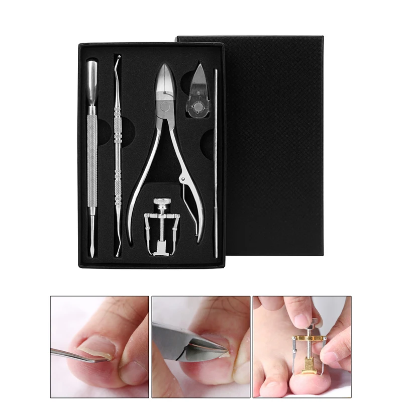 6pcs /Set Ingrown Toenail Correction Set Toe Nail Fixer Pedicure Recover Lifter Scissors Cuticle Pusher Pliers Kit Manicure Tool
6pcs /Set Ingrown Toenail Correction Set Toe Nail Fixer Pedicure Recover Lifter Scissors Cuticle Pusher Pliers Kit Manicure Tool