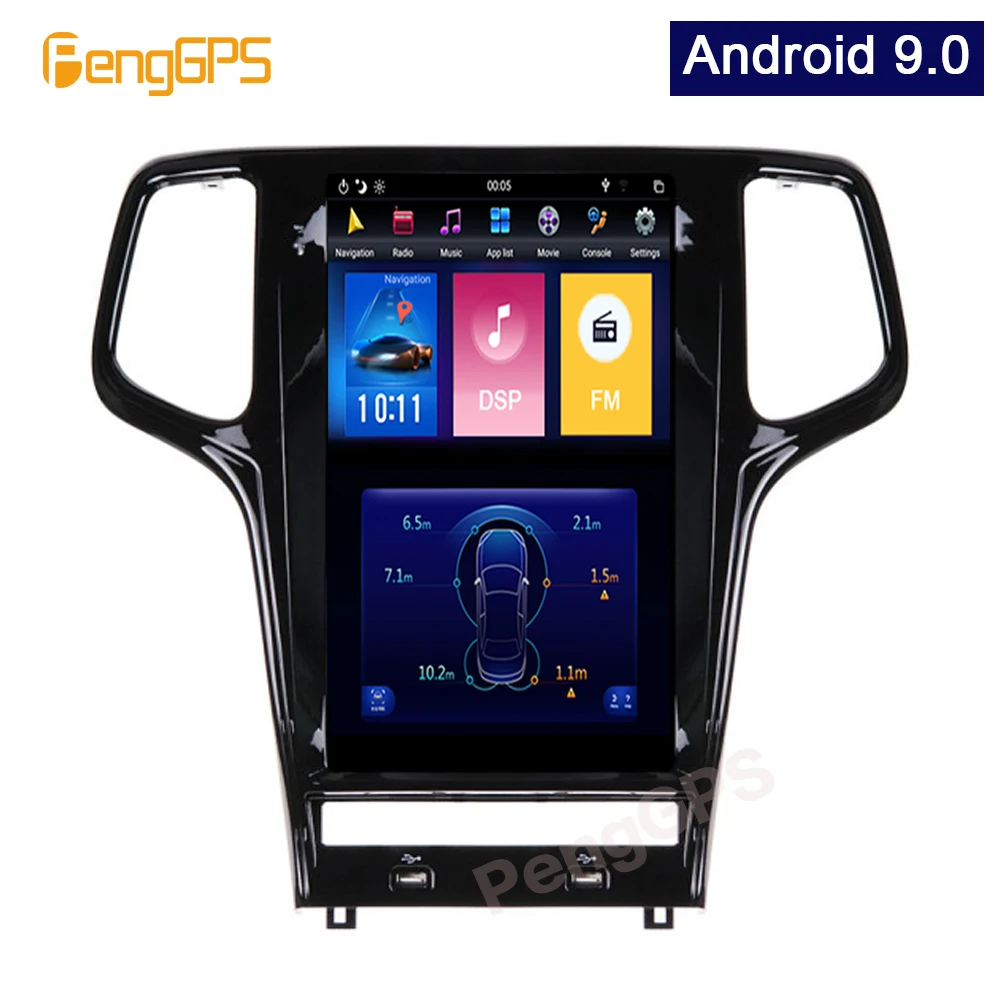 Автомобильная стереосистема 13 6 дюйма Android 9 0 для Jeep Grand cherokee 2010-2018 Автомобильный