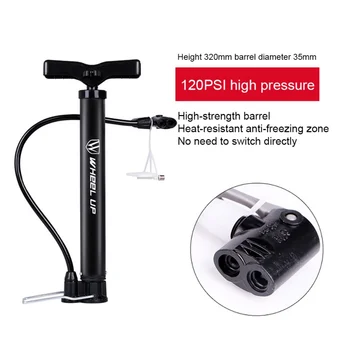 Portable Mini Bike Floor Pump Automatically Reversible Presta & Schrader Valves Bicycle Air Pump 120PSI With Multifunction Ball
Portable Mini Bike Floor Pump Automatically Reversible Presta & Schrader Valves Bicycle Air Pump 120PSI With Multifunction Ball