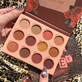 12 Colors Matte Eyeshadow Pallete Waterproof Rose Orange Pigment Glitter Sequins Eye Shadow Powder Palette Maquillage
12 Colors Matte Eyeshadow Pallete Waterproof Rose Orange Pigment Glitter Sequins Eye Shadow Powder Palette Maquillage