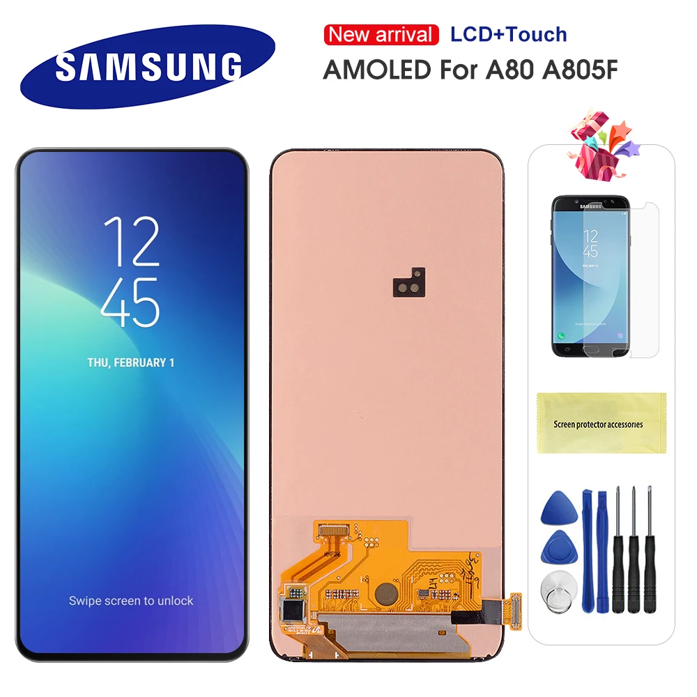 Original AMOLED 6.7'' LCD For Samsung Galaxy A80 SM-A80 A805 A90 A905 LCD Display Touch Screen Digitizer Assembly Replacement
Original AMOLED 6.7'' LCD For Samsung Galaxy A80 SM-A80 A805 A90 A905 LCD Display Touch Screen Digitizer Assembly Replacement