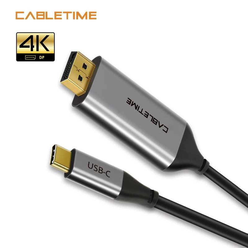 Cabletime Thunderbolt 3 USB C DisplayPort Cable 4K 60Hz USB Type C 3.1 to DP Adapter USB to DP UHD External Video N308
Cabletime Thunderbolt 3 USB C DisplayPort Cable 4K 60Hz USB Type C 3.1 to DP Adapter USB to DP UHD External Video N308