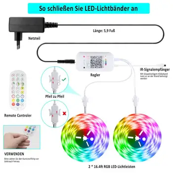 US/UK/EU/AU Power Waterproof WIFI Smart Voice Control Colorful LED Strip Light 12V 10M RGB Colour Changing Backlight Light Strip
US/UK/EU/AU Power Waterproof WIFI Smart Voice Control Colorful LED Strip Light 12V 10M RGB Colour Changing Backlight Light Strip
