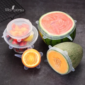 Maiyuansu 6 Pcs/Set Food Silicone Cover Cap Universal Silicone Lids For Cookware Bowl Reusable Stretch Lids Kitchen Accessories
Maiyuansu 6 Pcs/Set Food Silicone Cover Cap Universal Silicone Lids For Cookware Bowl Reusable Stretch Lids Kitchen Accessories