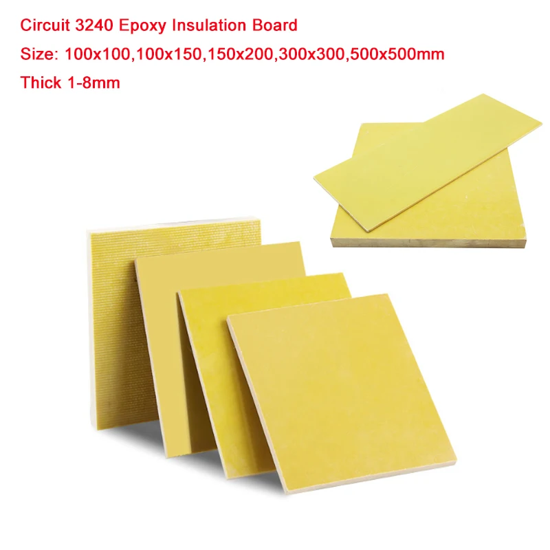 Circuit 3240 Epoxy Insulation Board HIGH TEMP Fiberglass Plate 100x100,100x150,150x200,300x300,500x500mm*Thick 1-8mm DIY Sheet
Circuit 3240 Epoxy Insulation Board HIGH TEMP Fiberglass Plate 100x100,100x150,150x200,300x300,500x500mm*Thick 1-8mm DIY Sheet