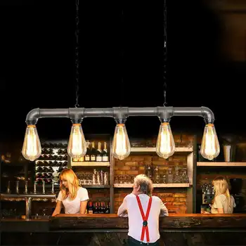 5 Heads Steam Punk Retro Loft Pendant Lamp for Kitchen Bar Cafe Restaurant Vintage Chandeliers Iron Rustic Hanging Light Fixture
5 Heads Steam Punk Retro Loft Pendant Lamp for Kitchen Bar Cafe Restaurant Vintage Chandeliers Iron Rustic Hanging Light Fixture