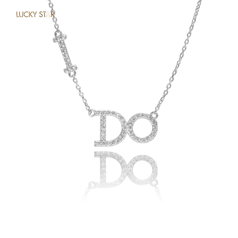 Фото Ожерелье Ido индивидуальное ожерелье с буквами 925 Чистое серебро Женская цепочка