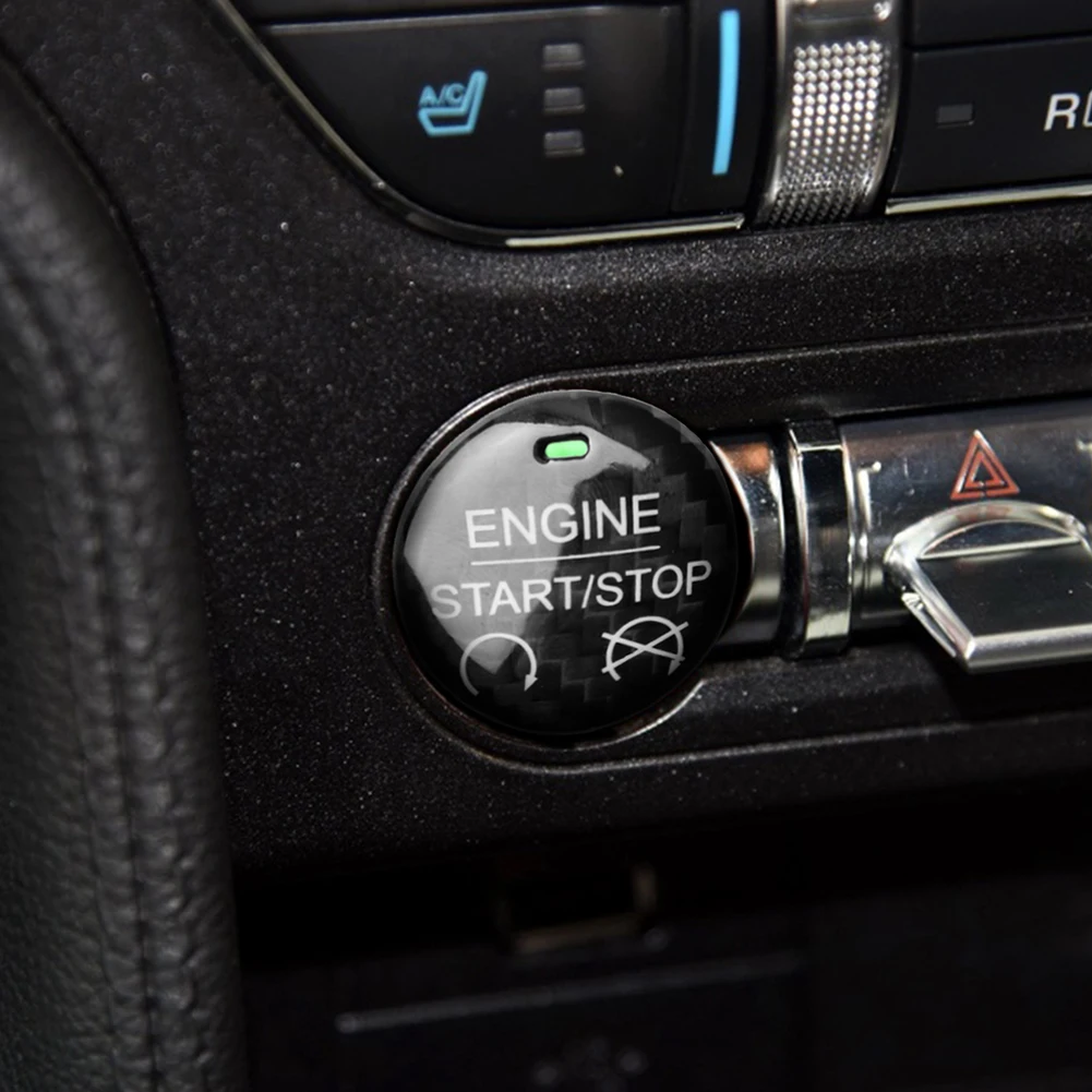 Multi-function Car Carbon Fiber Engine Start Stop Push Button Ignition Key Ring Decor Trim for Ford Mustang 2015-2019
Multi-function Car Carbon Fiber Engine Start Stop Push Button Ignition Key Ring Decor Trim for Ford Mustang 2015-2019