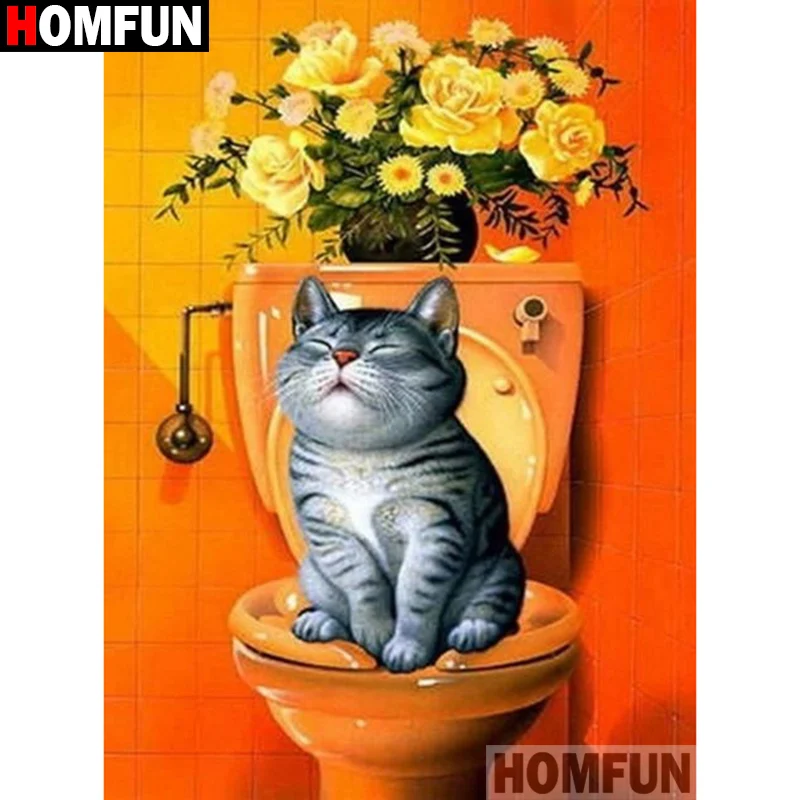 HOMFUN 5D DIY Diamond Embroidery Full Display "Cartoon cat flower" Diamond Painting Square/Round Rhinestones Decor Art A27207
HOMFUN 5D DIY Diamond Embroidery Full Display "Cartoon cat flower" Diamond Painting Square/Round Rhinestones Decor Art A27207
