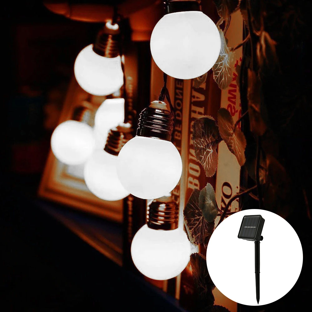 10/20 LED Garden Solar Light Clear LED Bulbs Solar String Light Retro Glass Lamp for Outdoor Party Christmas Wedding Decor Light
10/20 LED Garden Solar Light Clear LED Bulbs Solar String Light Retro Glass Lamp for Outdoor Party Christmas Wedding Decor Light