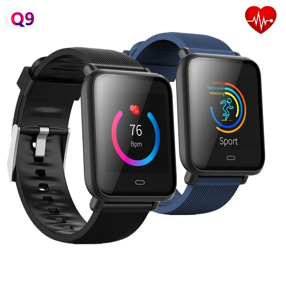 Q9 водонепроницаемые спортивные Смарт-часы для Android / IOS Smartwatch Bluetooth монитор